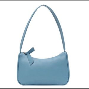 Trendy shoulder bag kn blue